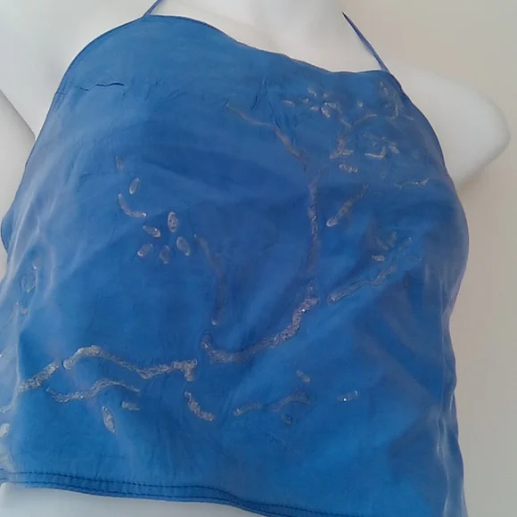 Vintage 90s Formal Maxi Skirt And Halter Top  Set - Picture 5 of 16